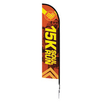 Feather Flag - Large 14ft Spike Base Double-Sided Graphic Package